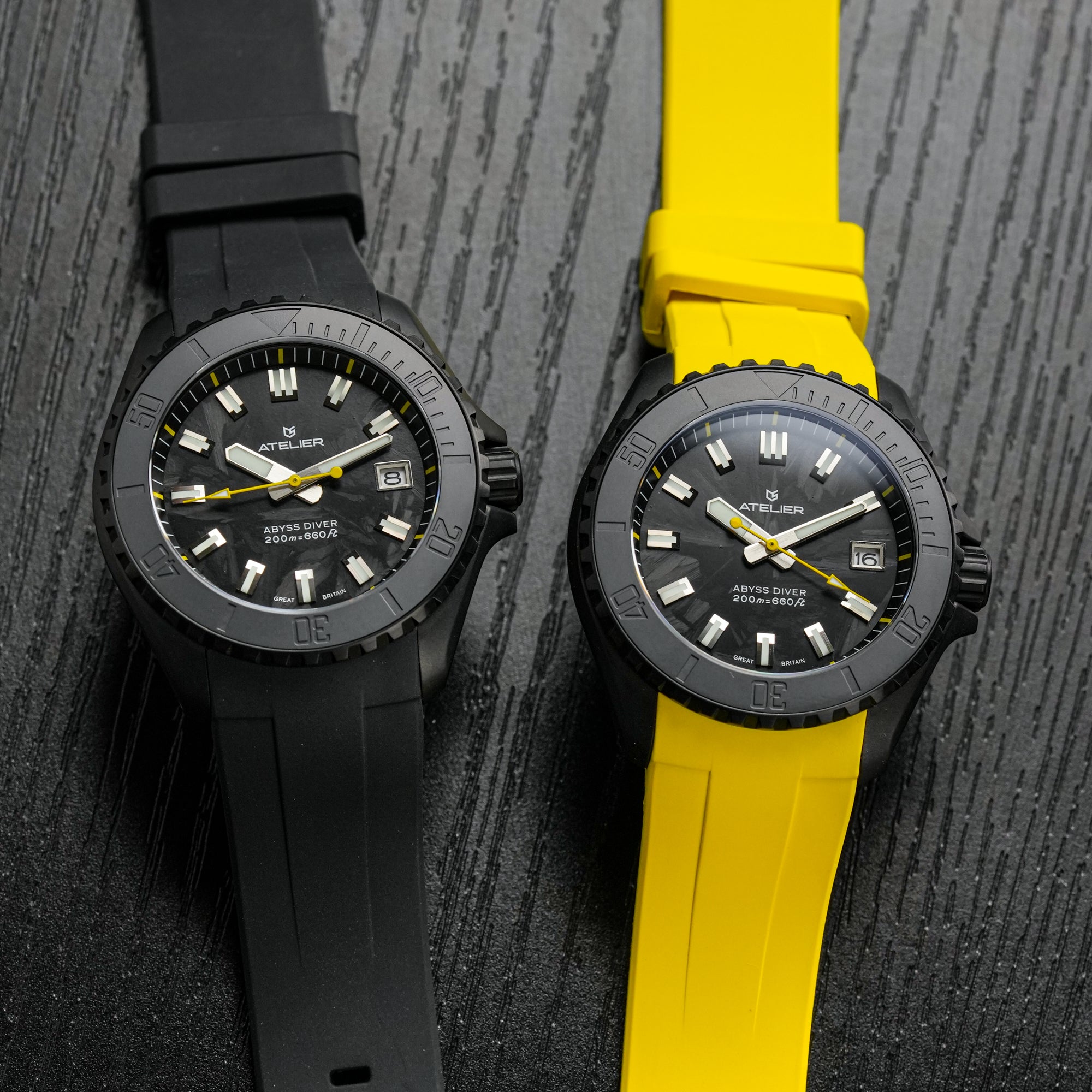 black and yellow strap
