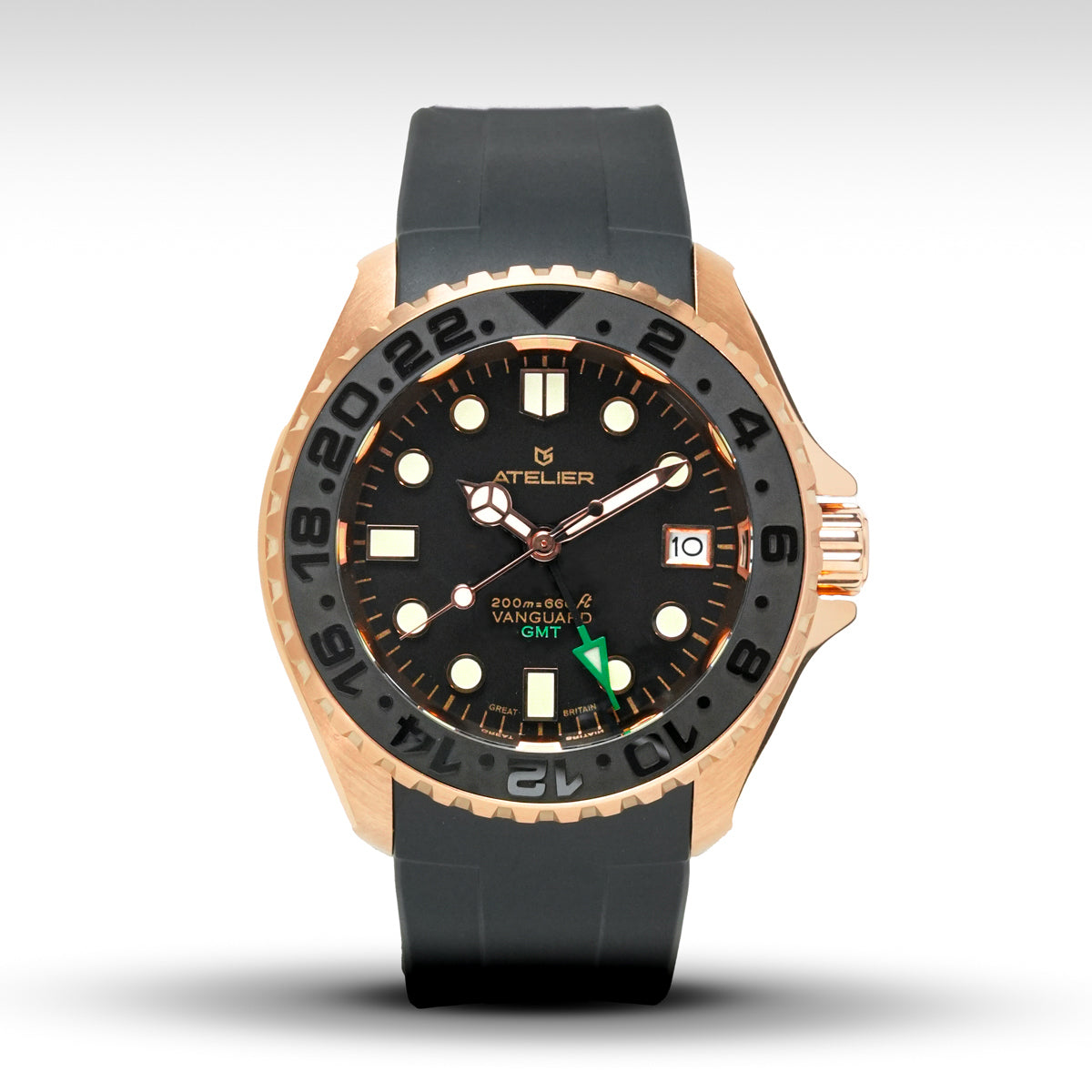 rose gold gmt watch