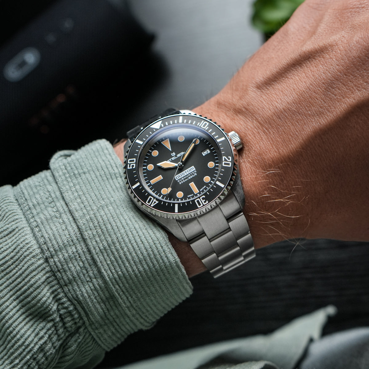 wrist shot of milsub 