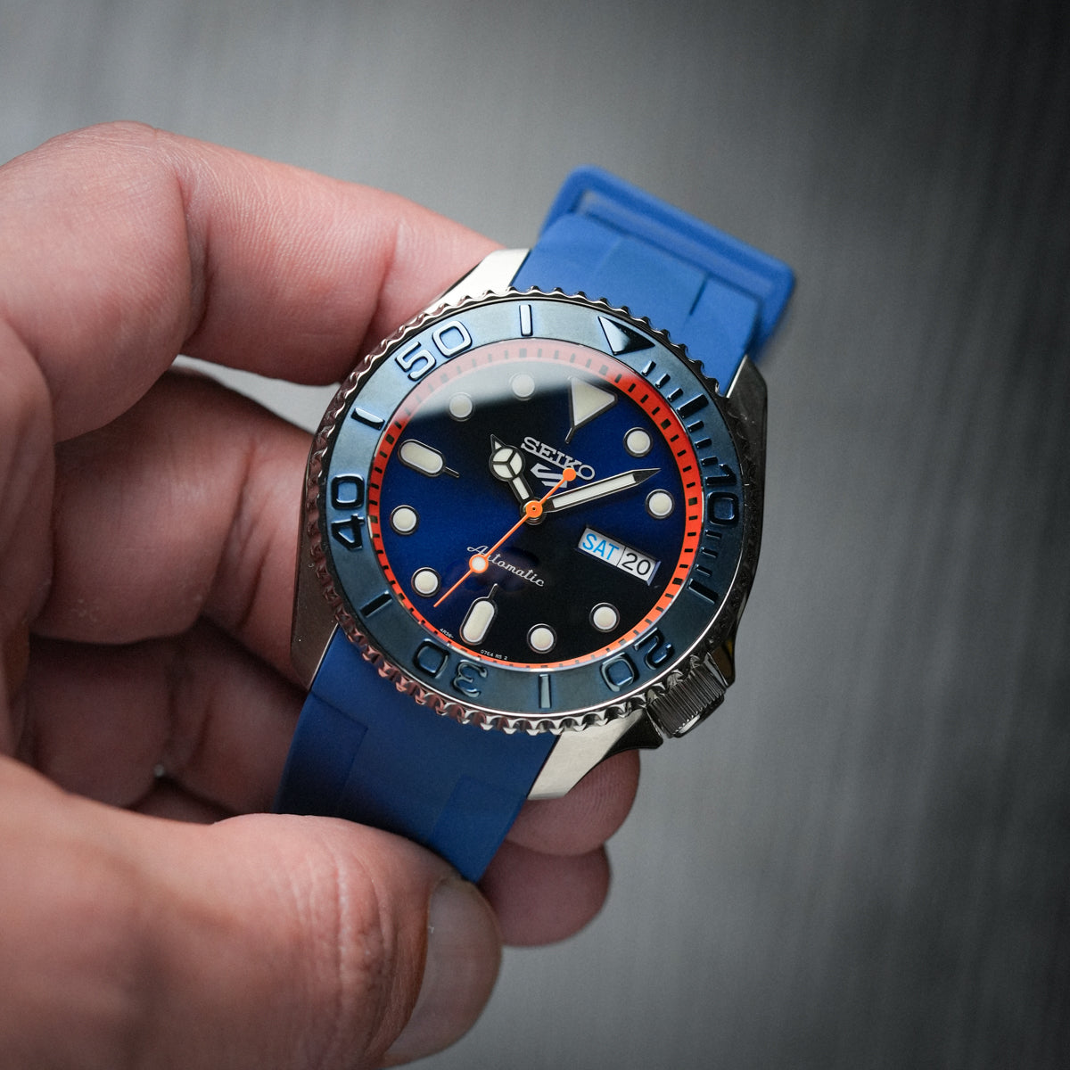 blue divers watch 